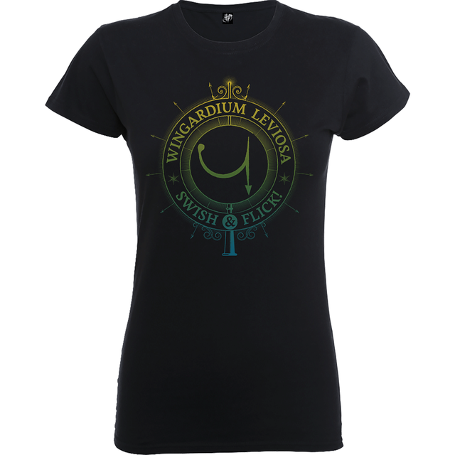Harry Potter Wingardium Leviosa Swish And Flick Frauen T-Shirt - Schwarz
