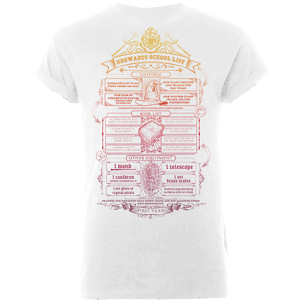 Harry Potter Hogwarts School List Männer T-Shirt - Weiß - S Bild 1