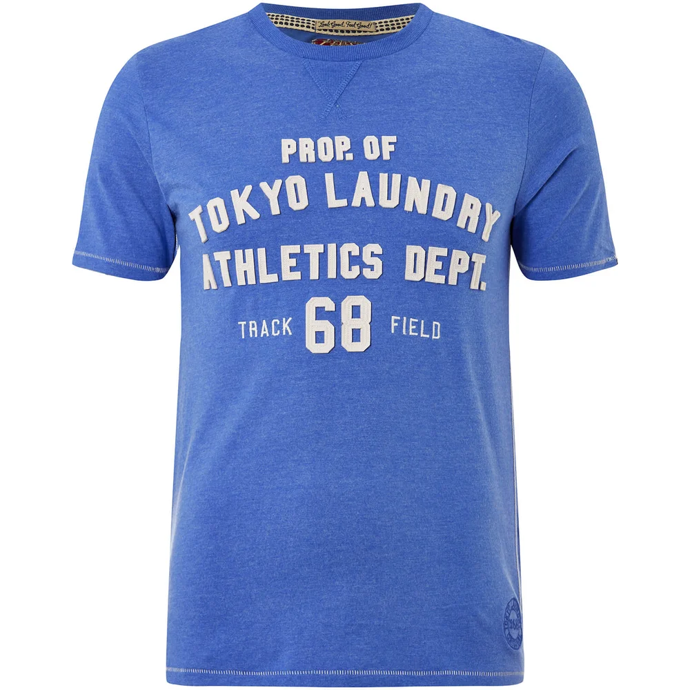 Tokyo Laundry Men's Henryville T-Shirt - Cornflower Blue - S - Blau Bild 1