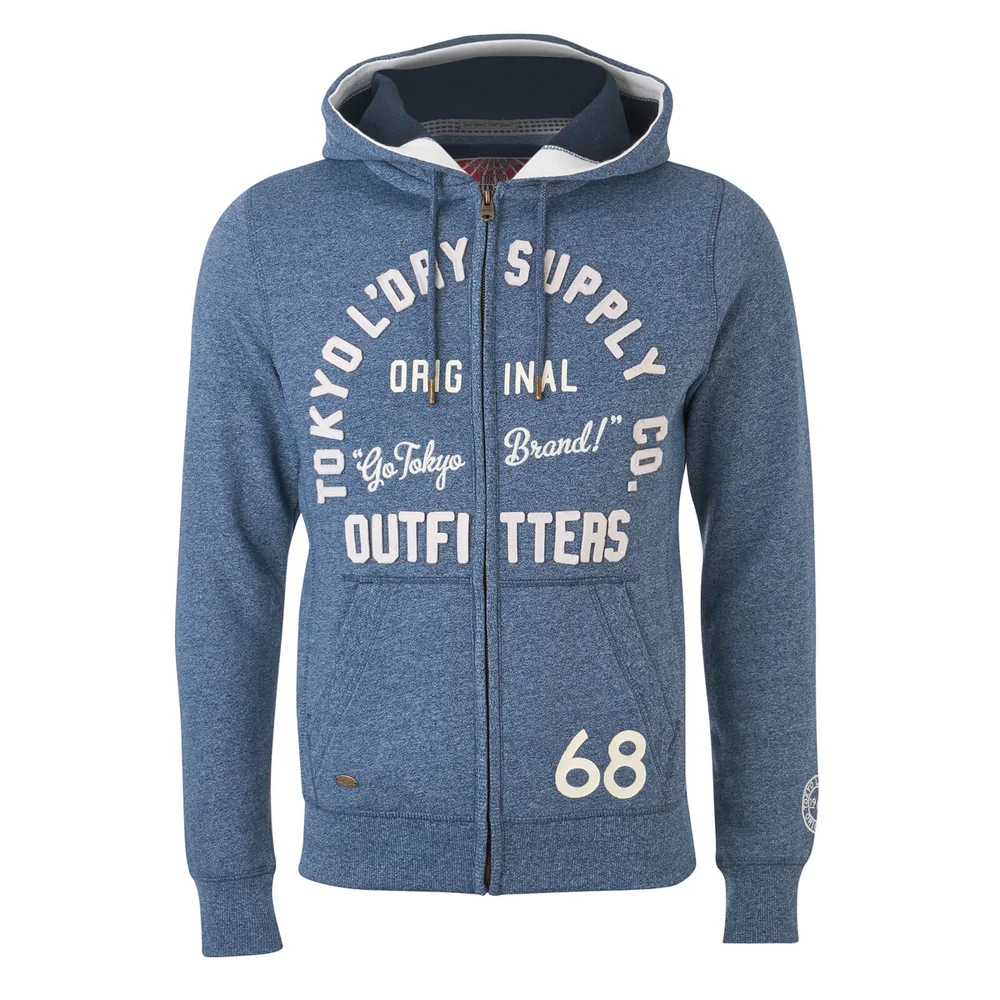 Tokyo Laundry Men's Marshall Bay Hoody - Mood Indigo - S - Marineblau Bild 1