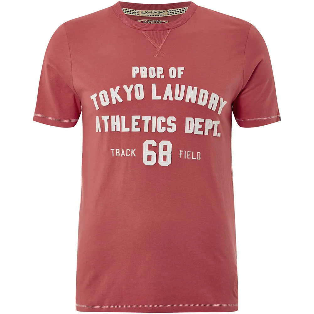 Tokyo Laundry Men's Henryville T-Shirt - Faded Rose - S - Rot Bild 1