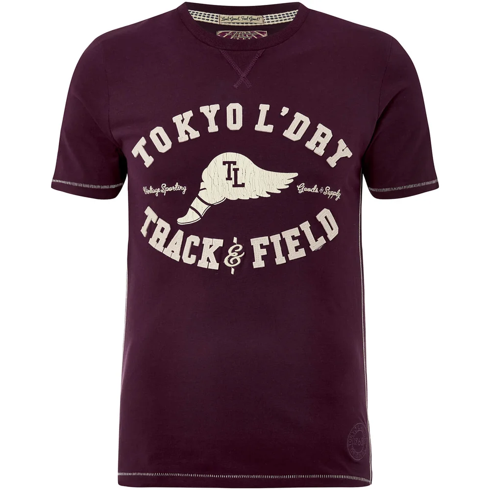 Tokyo Laundry Men's Springfield T-Shirt - Wine Tasting - S - Bordeauxrot Bild 1