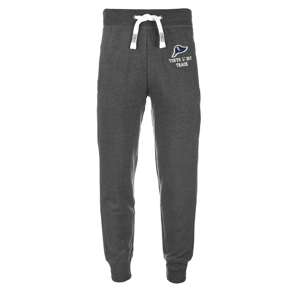 Tokyo Laundry Men's Hollow Sweatpants - Dark Grey Marl - S - Grau Bild 1