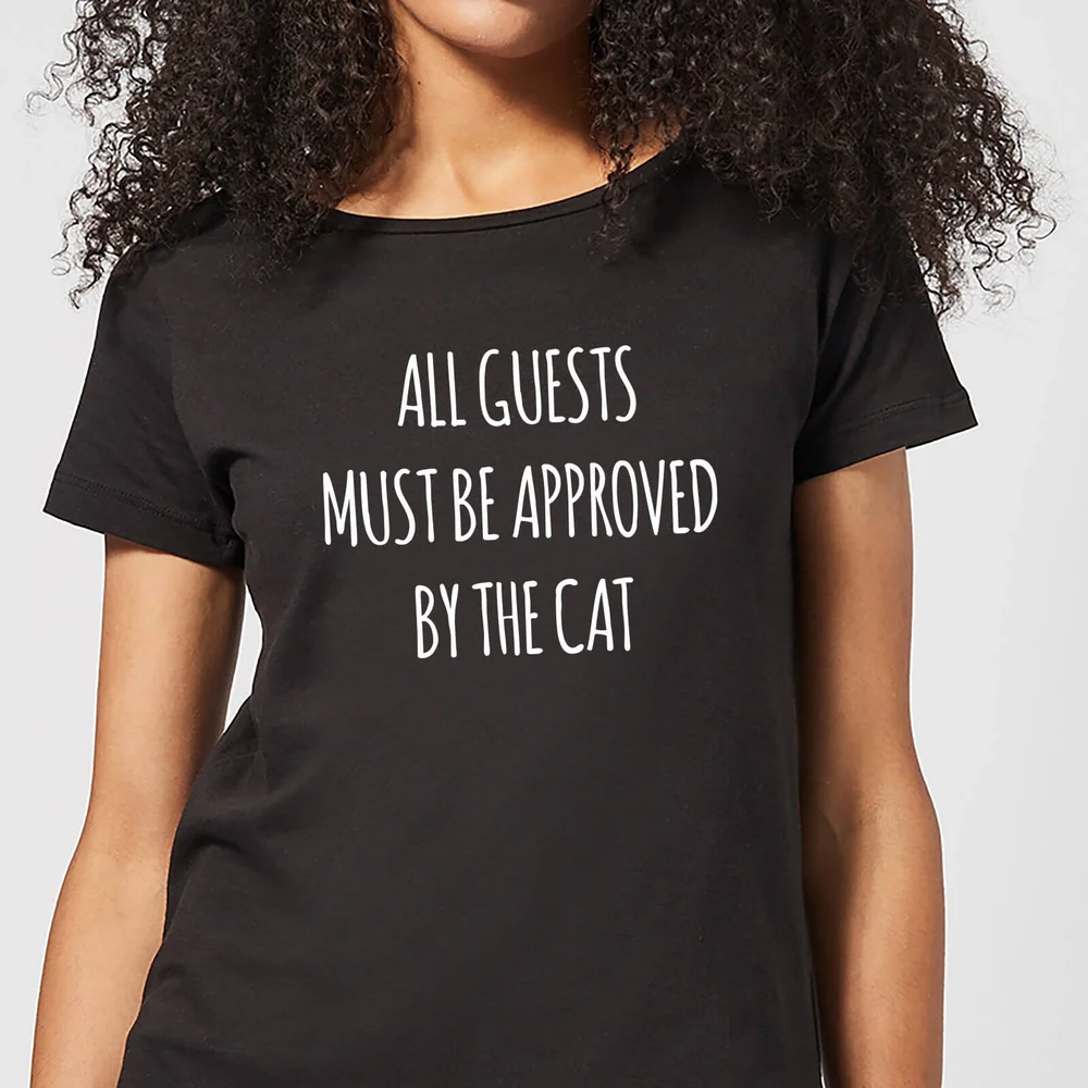 All Guests Must Be Approved By The Cat Women's T-Shirt - Black - 3XL Bild 1