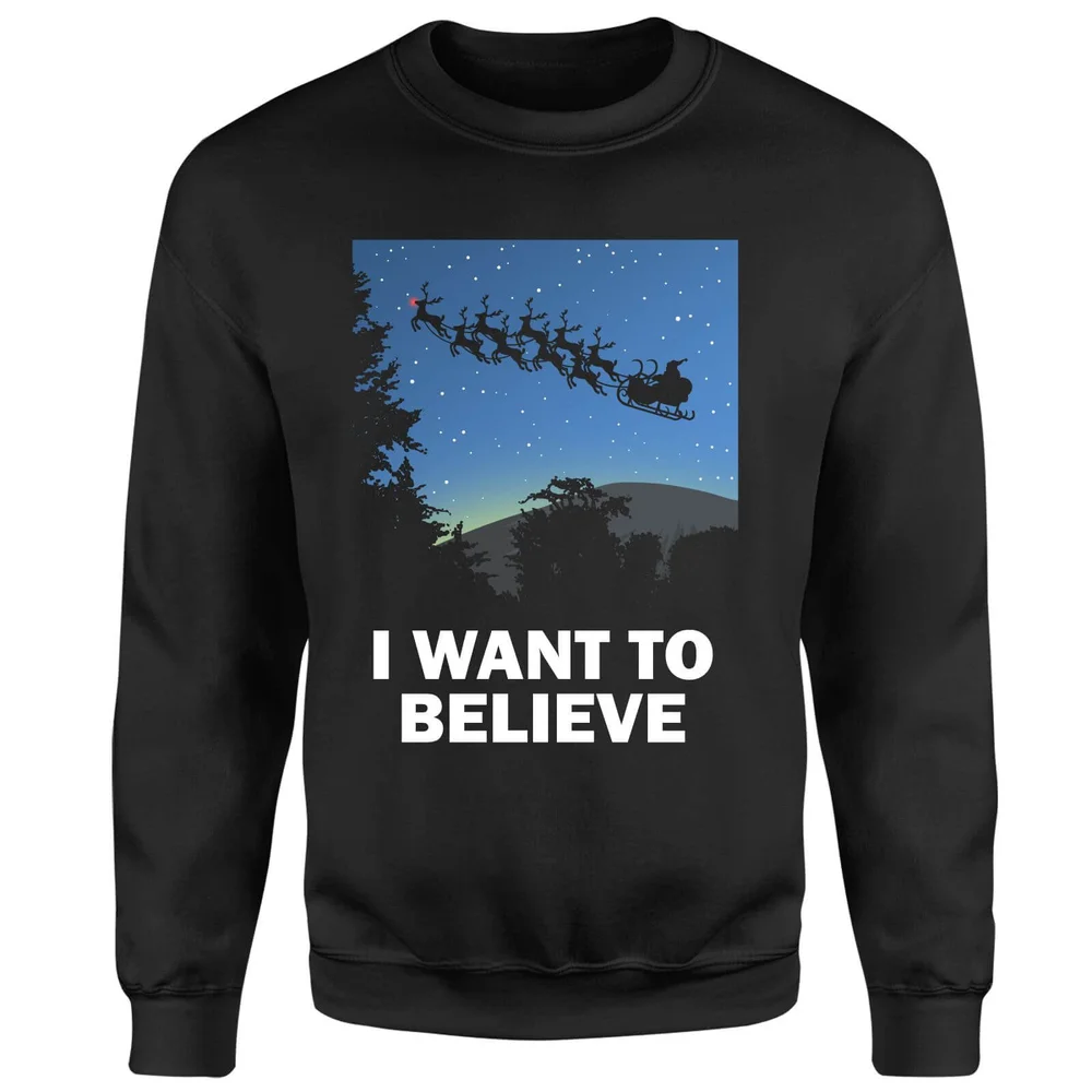 I Want To Believe Sweatshirt - Schwarz - S Bild 1