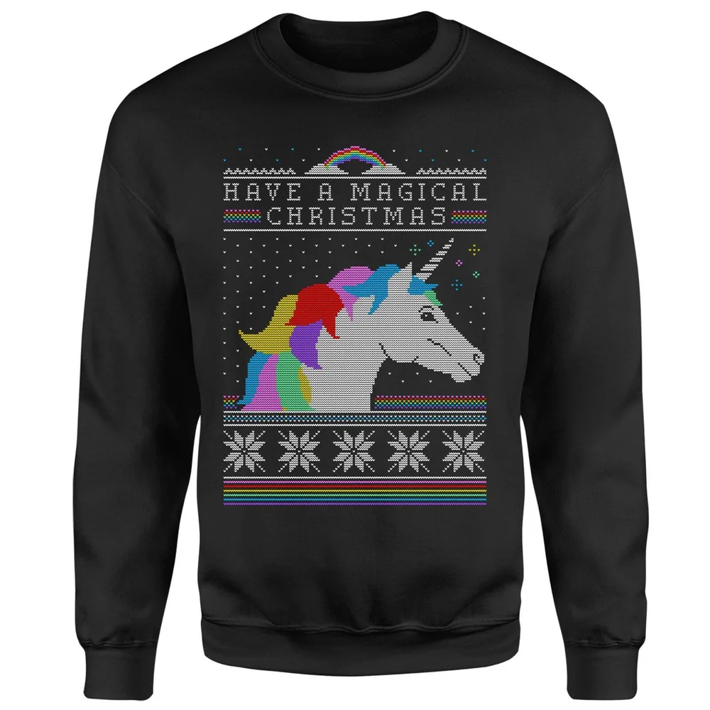 Have a magical Christmas Fair isle Sweatshirt - Schwarz - S Bild 1