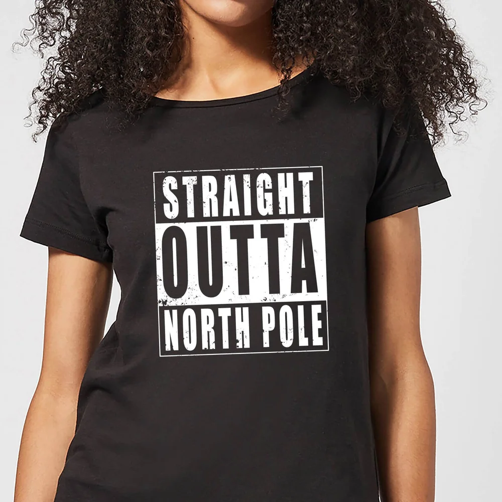 Straight Outta North Pole Women's T-Shirt - Black - 3XL Bild 1