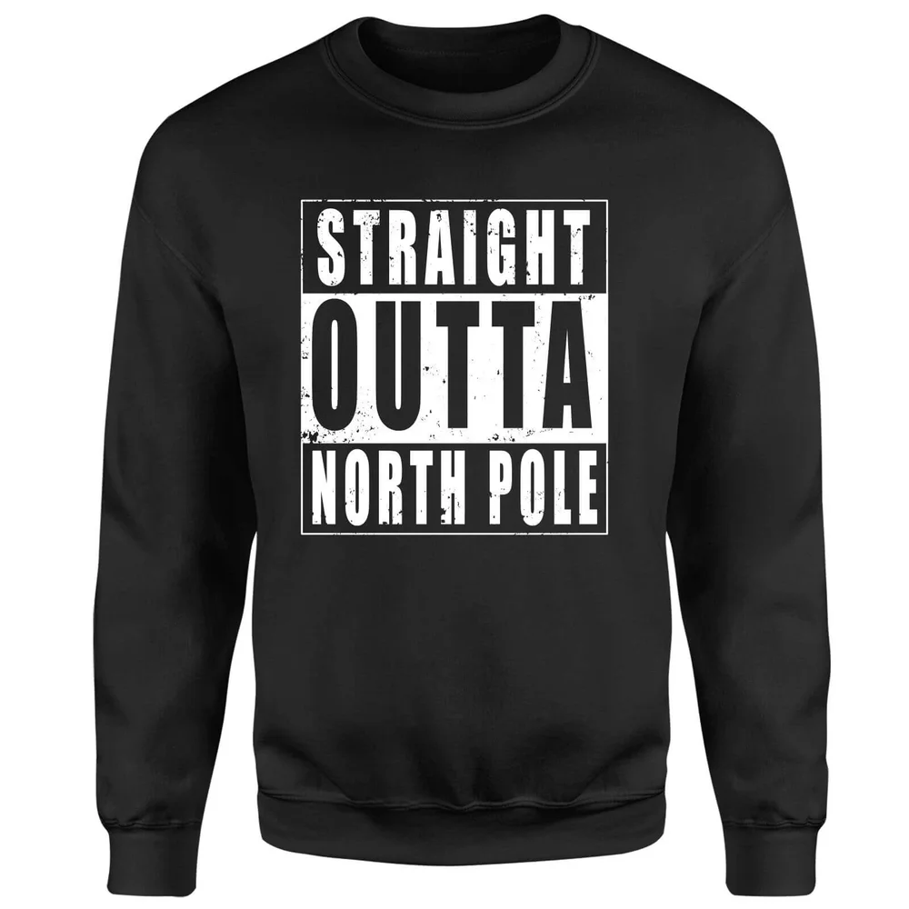 Straight Outta North Pole Sweatshirt - Schwarz - S Bild 1