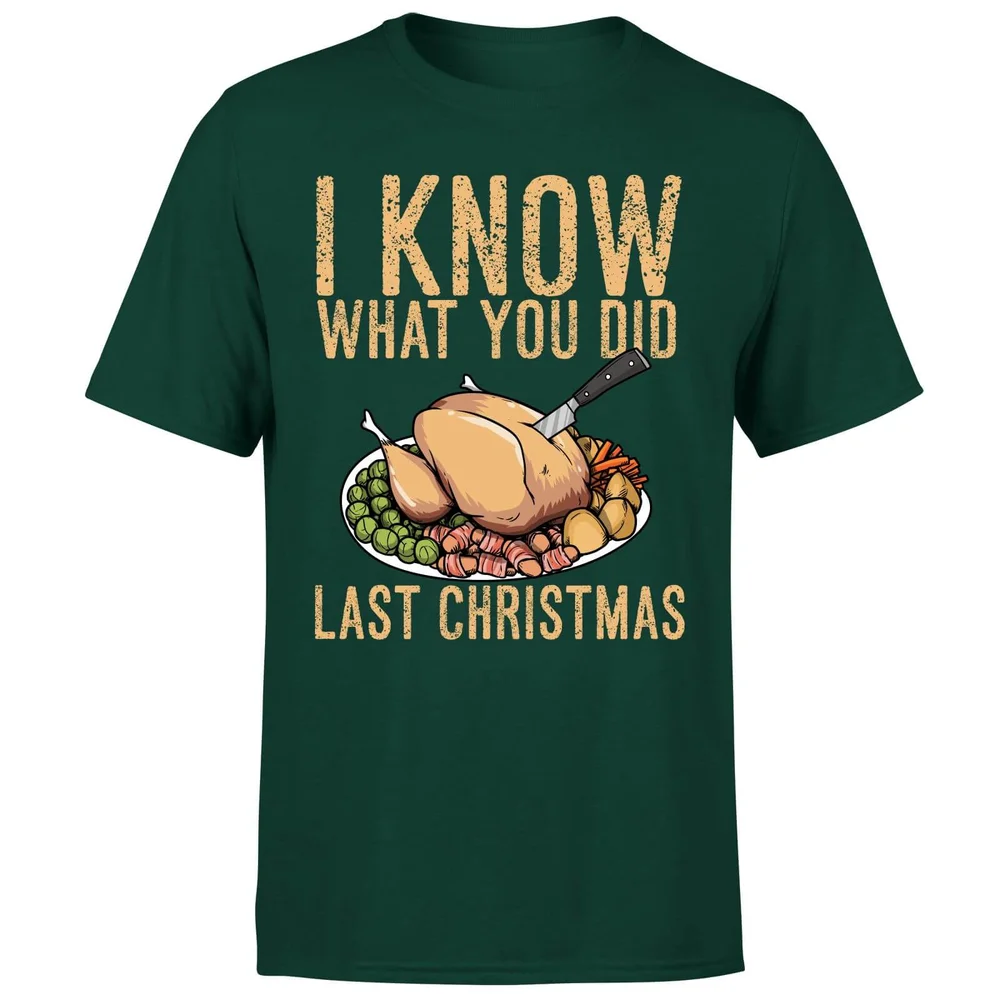 I Know What You Did Last Christmas T-Shirt - Forest Green - S - Waldgrün Bild 1