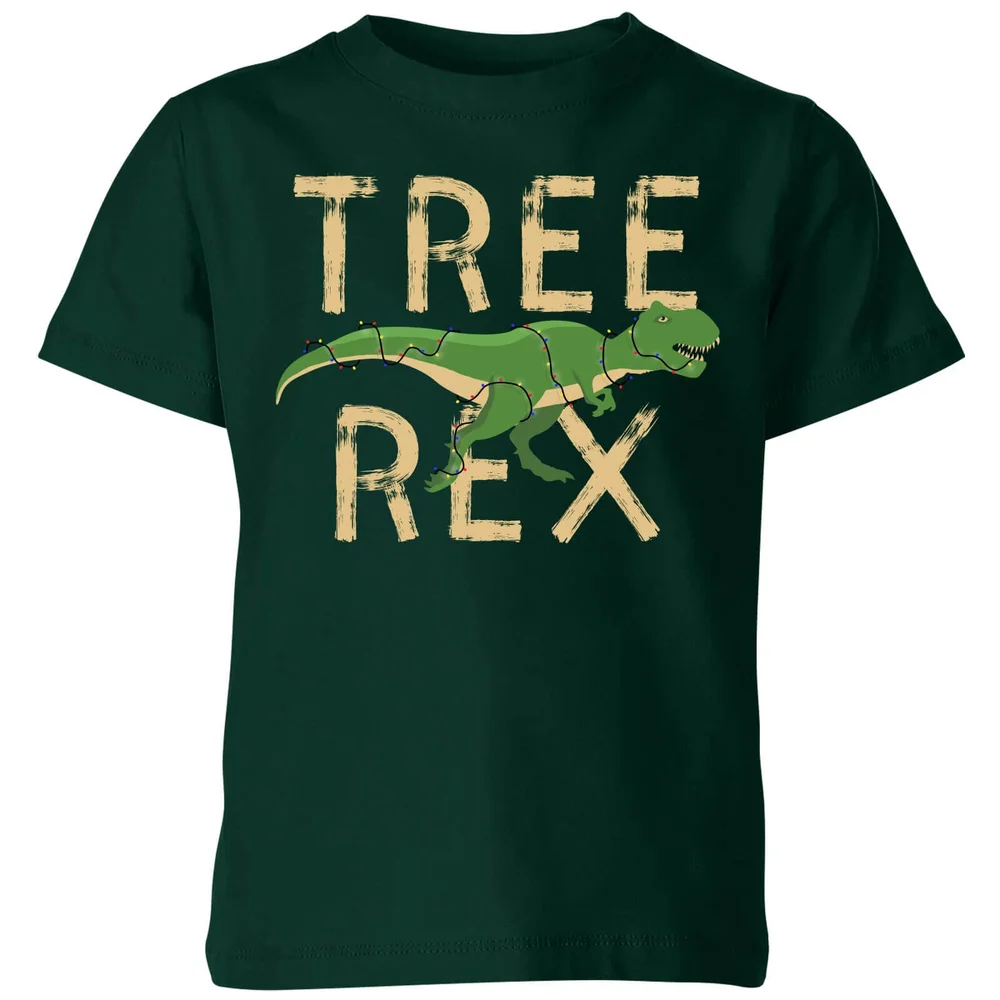 Tree Rex Kids' T-Shirt - Forest Green - 3-4 Jahre - Waldgrün Bild 1
