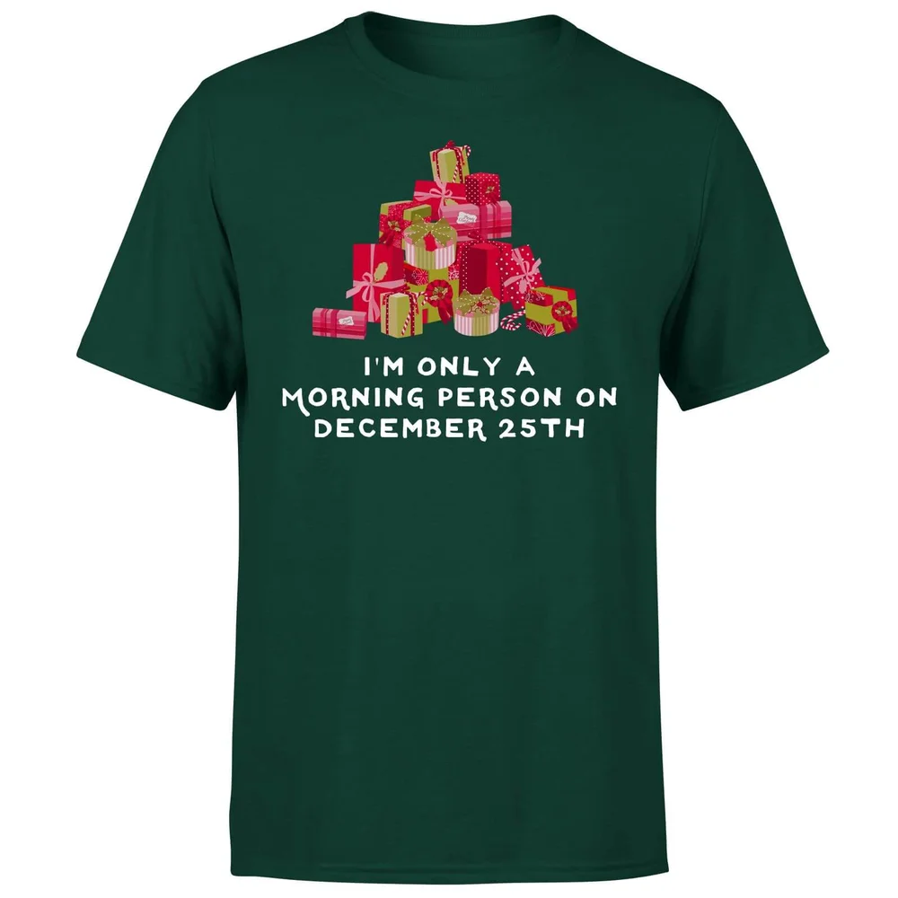I'm Only A Morning Person T-Shirt - Forest Green - S - Waldgrün Bild 1