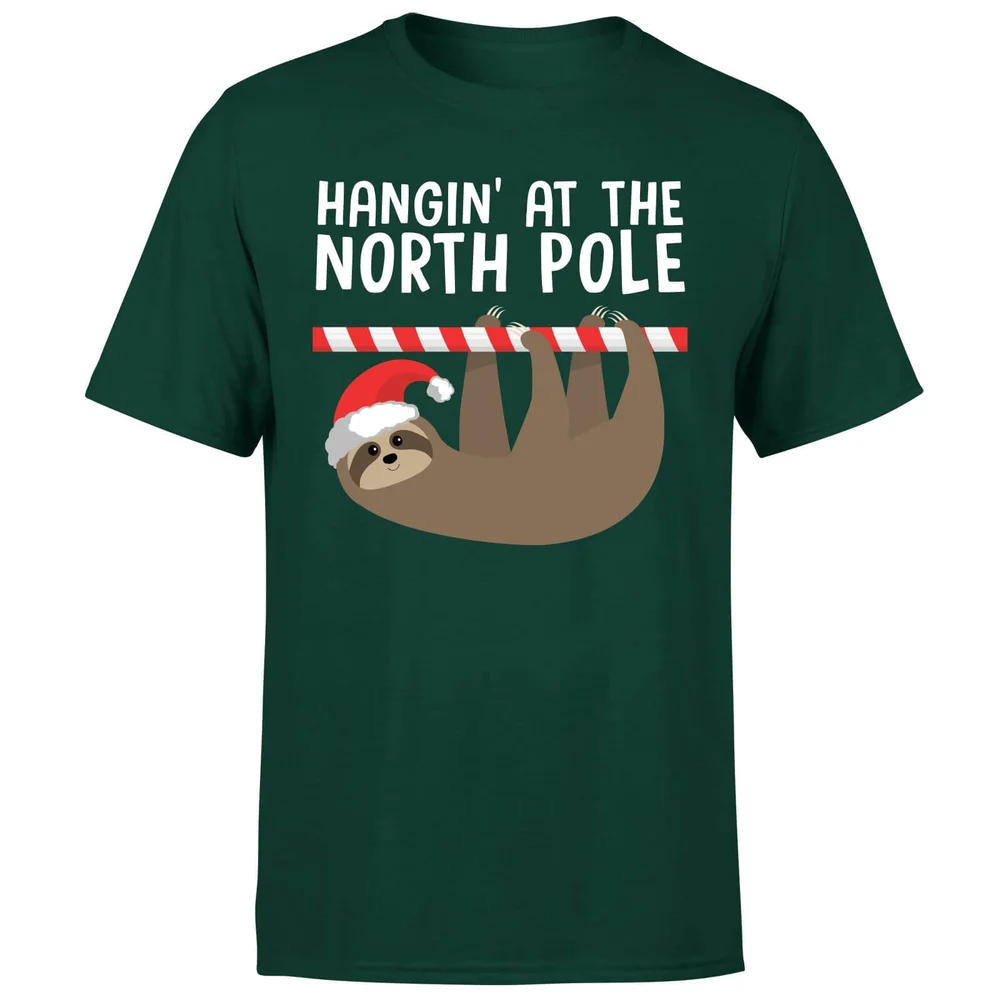Hangin' At The North Pole T-Shirt - Forest Green - S - Waldgrün Bild 1