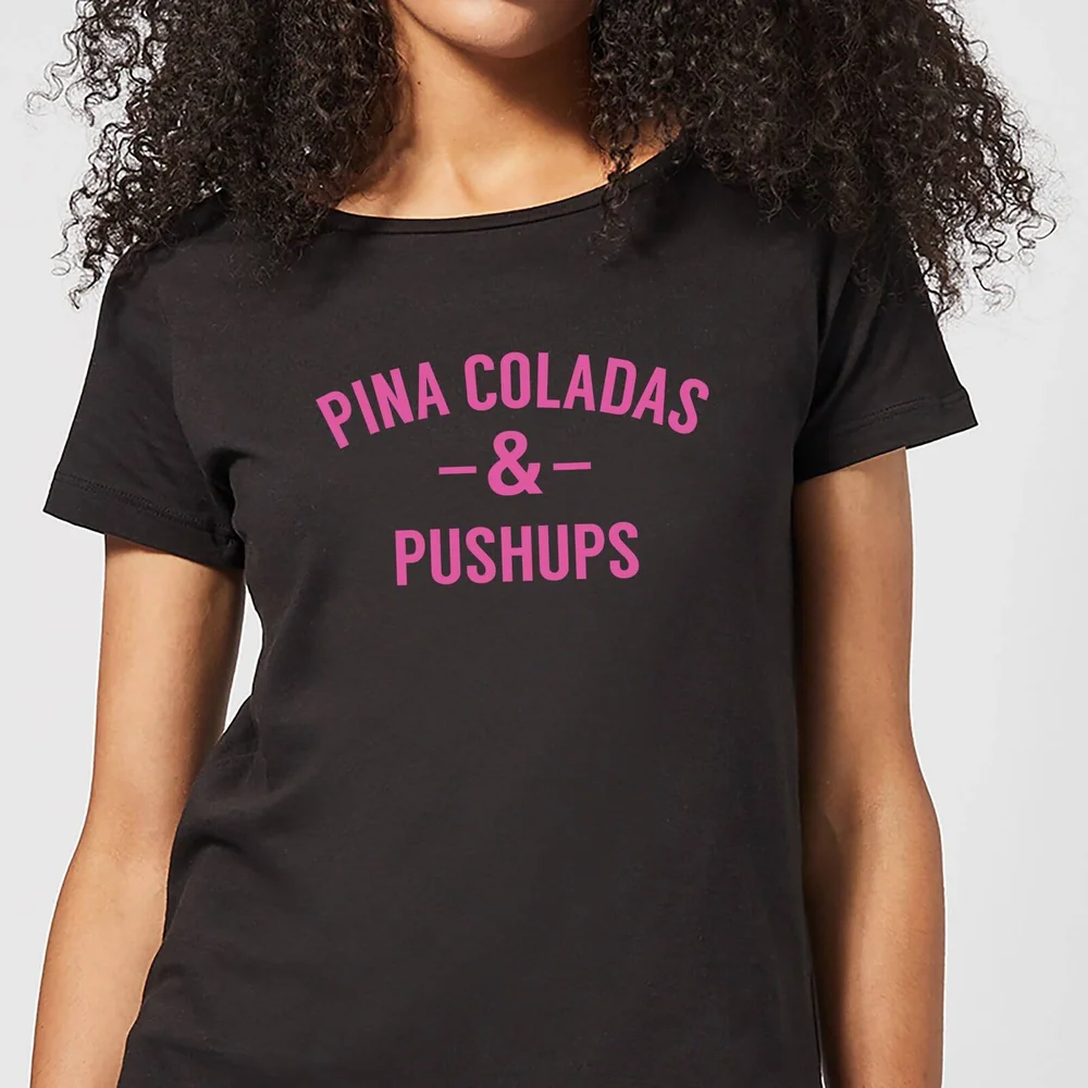 Pina Coladas and Pushups Women's T-Shirt - Black - 3XL Bild 1