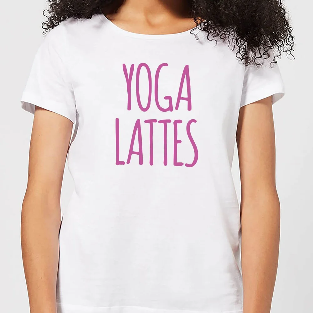 Yoga Lattes Women's T-Shirt - White - S - Weiß Bild 1