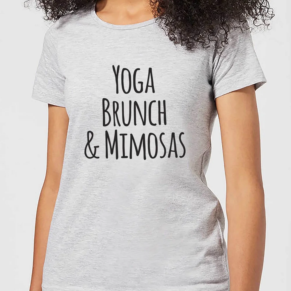Yoga Brunch and Mimosas Women's T-Shirt - Grey - S - Grau Bild 1