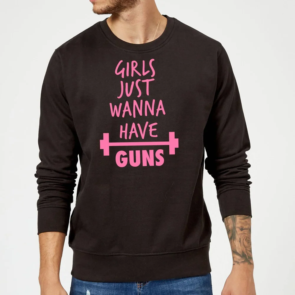 Girls Just Wanna have Guns Sweatshirt - Black - S Bild 1