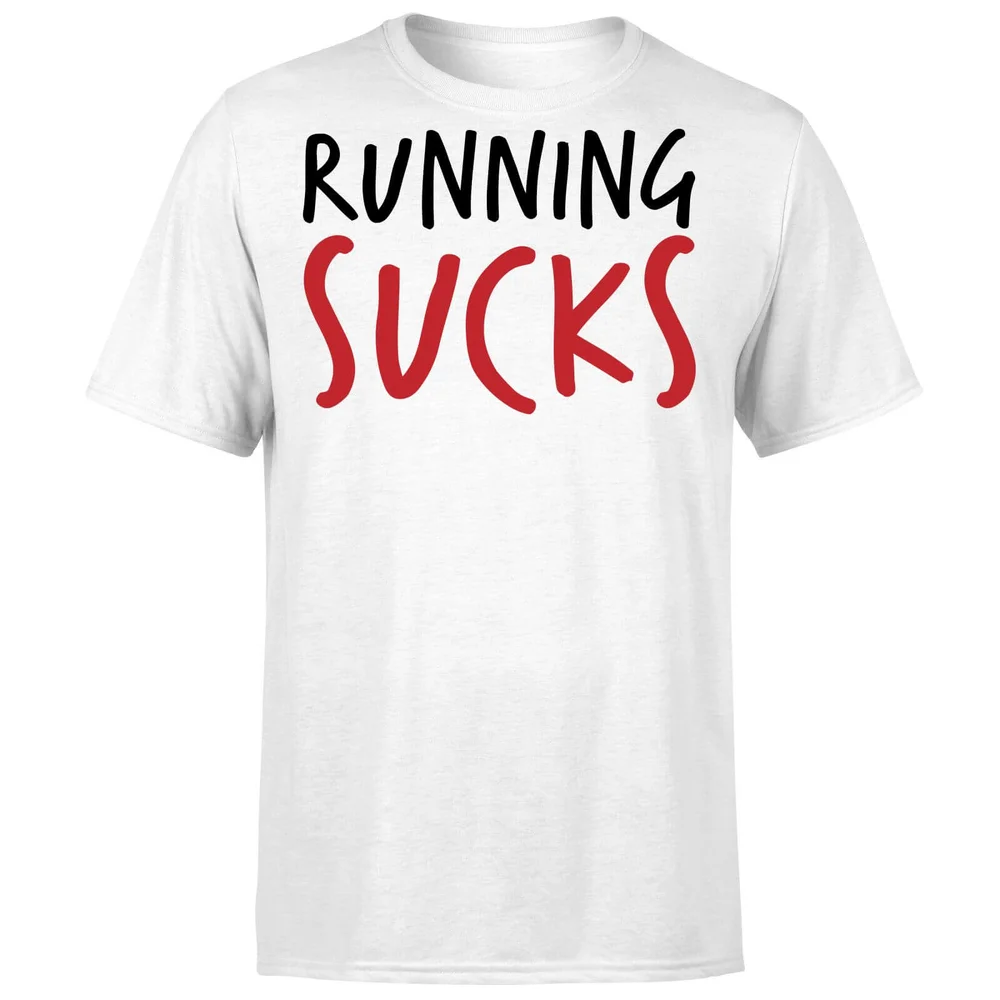 Running Sucks T-Shirt - White - S - Weiß Bild 1