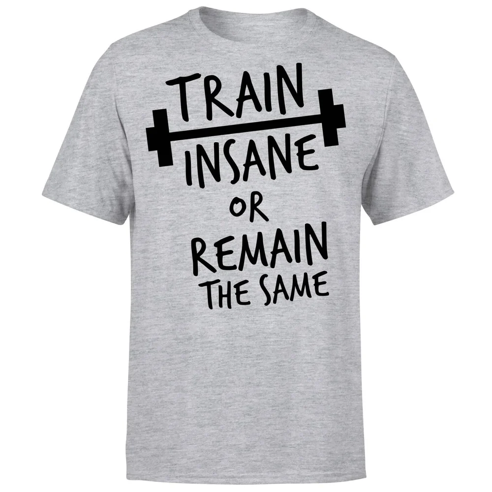 Train Insane or Remain the Same T-Shirt - Grey - S - Grau Bild 1