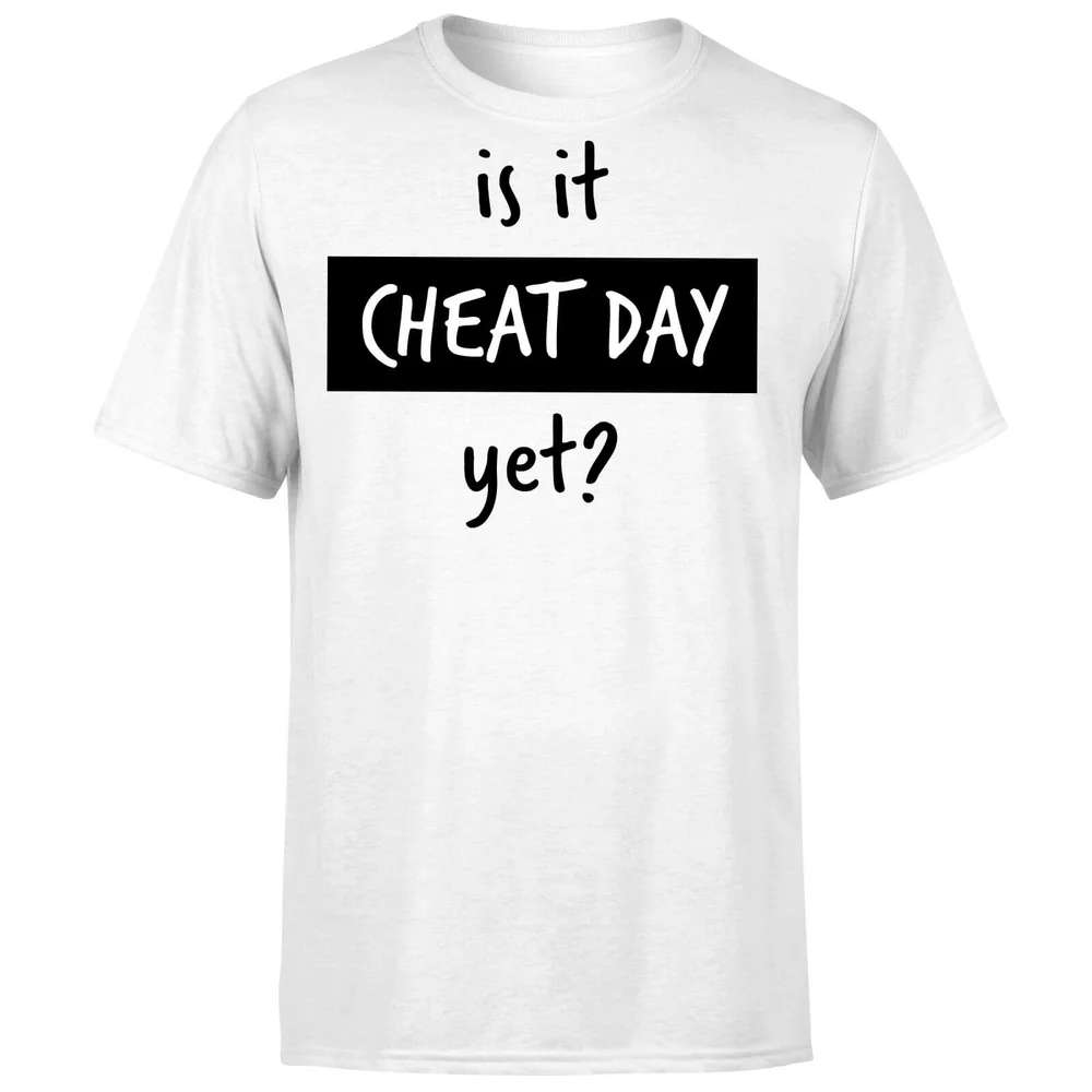 Is it Cheat Day T-Shirt - White - S - Weiß Bild 1