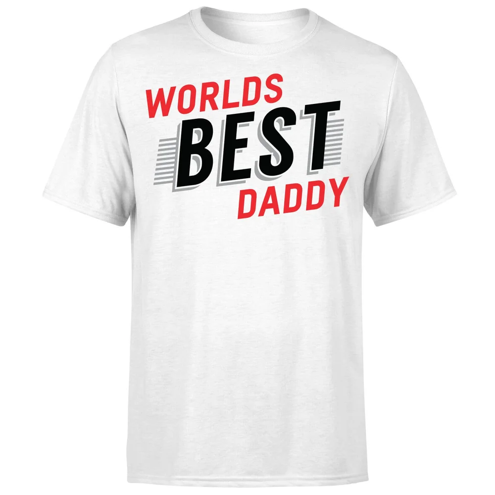 Worlds Best Daddy T-Shirt - White - S - Weiß Bild 1