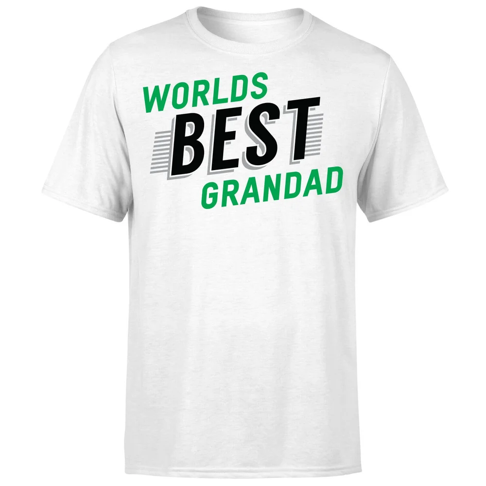 Worlds Best Grandad T-Shirt - White - S Bild 1