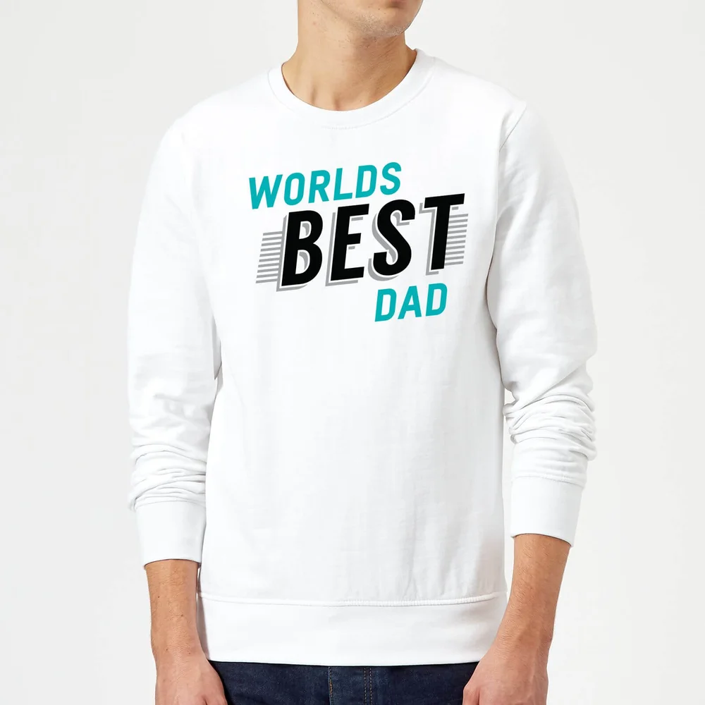 Worlds Best Dad Sweatshirt - White - S - Weiß Bild 1
