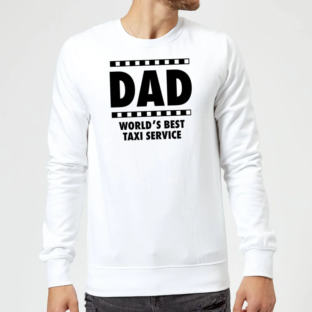 Dad Taxi Service Sweatshirt - White - S - Weiß Bild 1