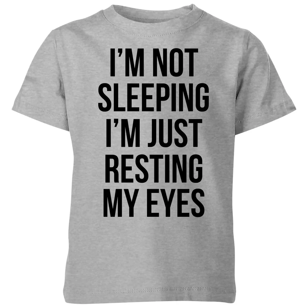 My Little Rascal Im not Sleeping Im Resting my Eyes Kids' T-Shirt - Grey - 3-4 Jahre - Grau Bild 1