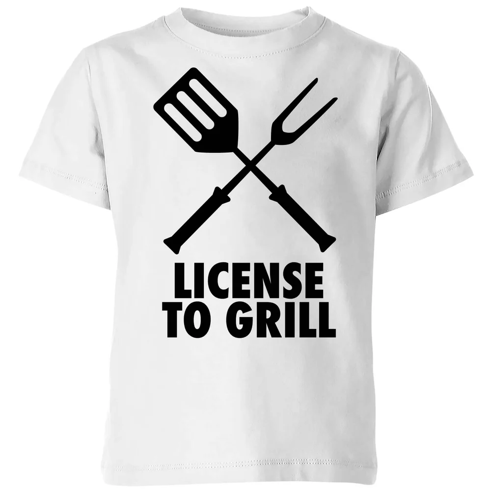 License to Grill Kids' T-Shirt - White - 3-4 Jahre - Weiß Bild 1