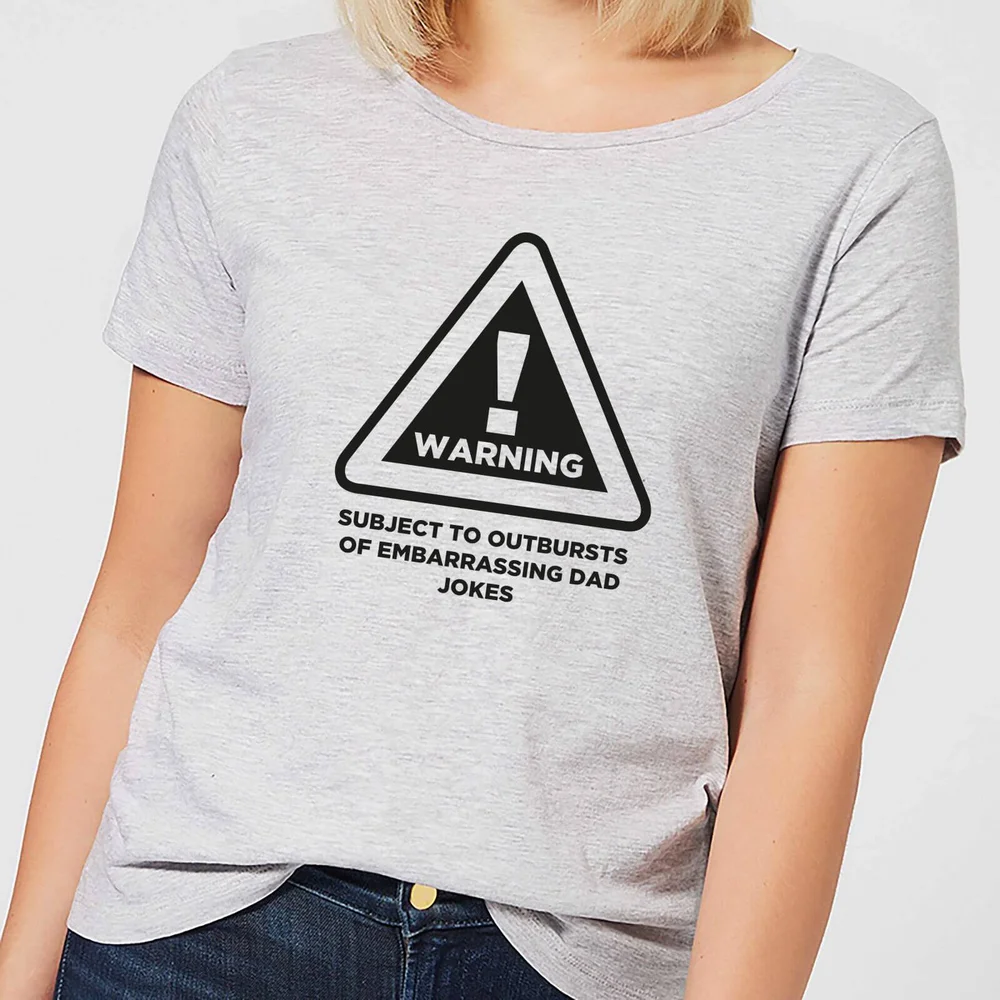 Warning Dad Jokes Women's T-Shirt - Grey - S - Grau Bild 1