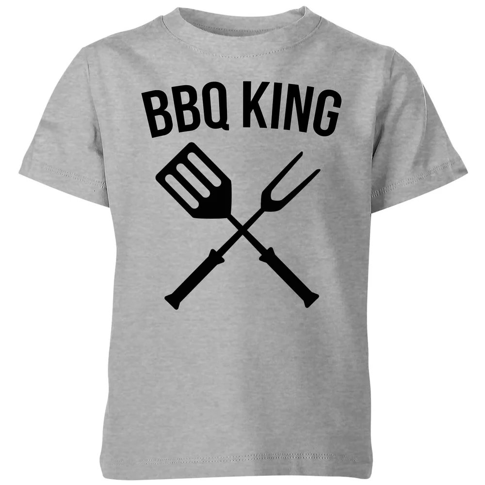 BBQ King Kids' T-Shirt - Grey - 3-4 Jahre - Grau Bild 1
