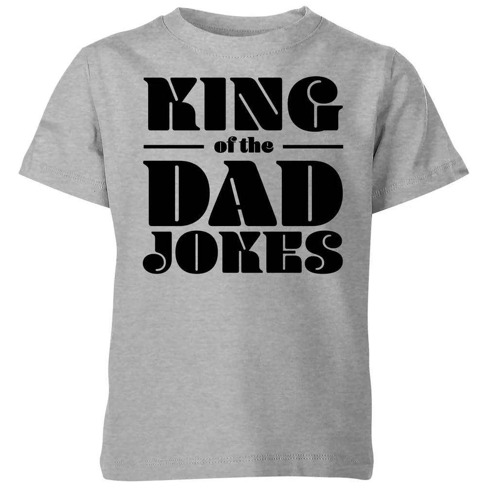 King of the Dad Jokes Kids' T-Shirt - Grey - 3-4 Jahre - Grau Bild 1