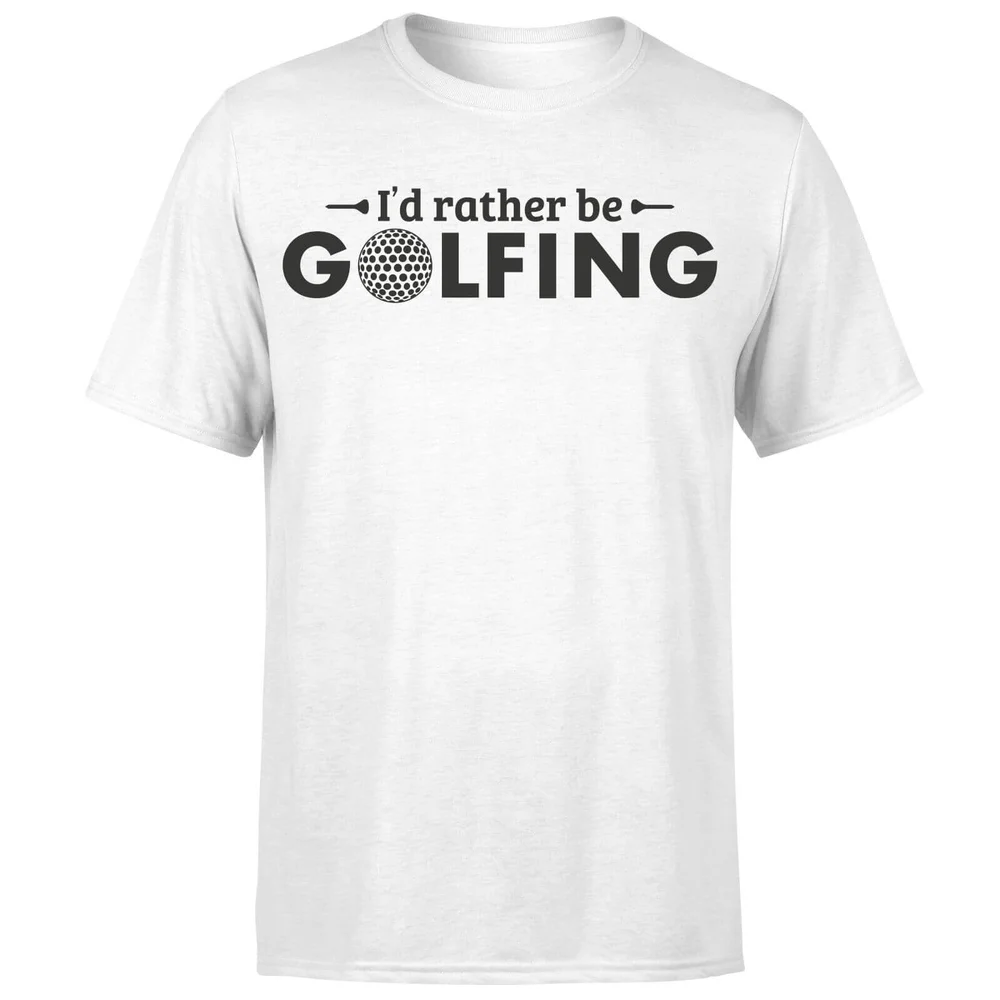Id rather be Golfing T-Shirt - White - S Bild 1