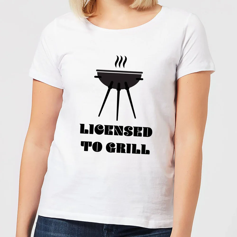 Licensed to Grill Women's T-Shirt - White - S - Weiß Bild 1
