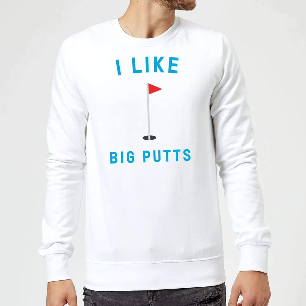 I Like Big Putts Sweatshirt - White - S - Weiß Bild 1