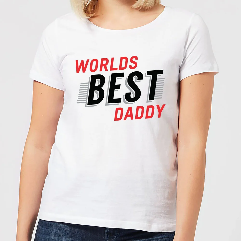 Worlds Best Daddy Women's T-Shirt - White - S - Weiß Bild 1