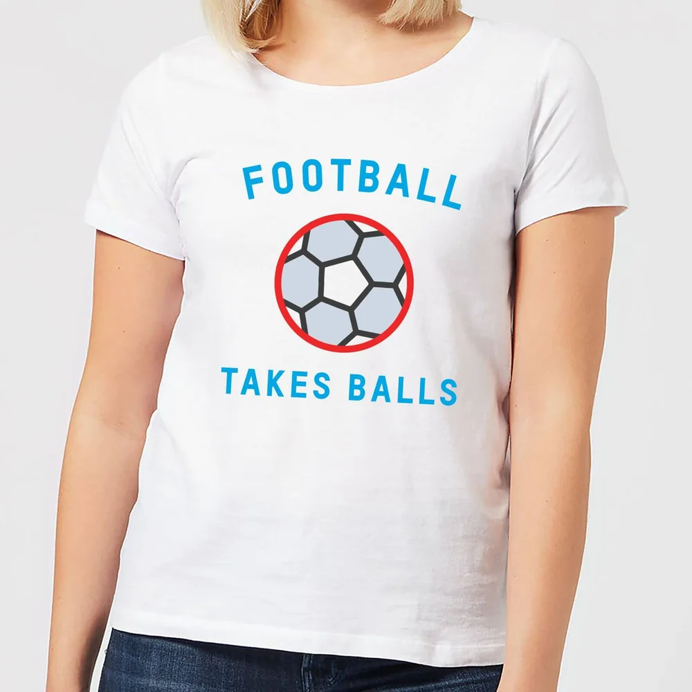 Football Takes Balls Women's T-Shirt - White - S - Weiß Bild 1