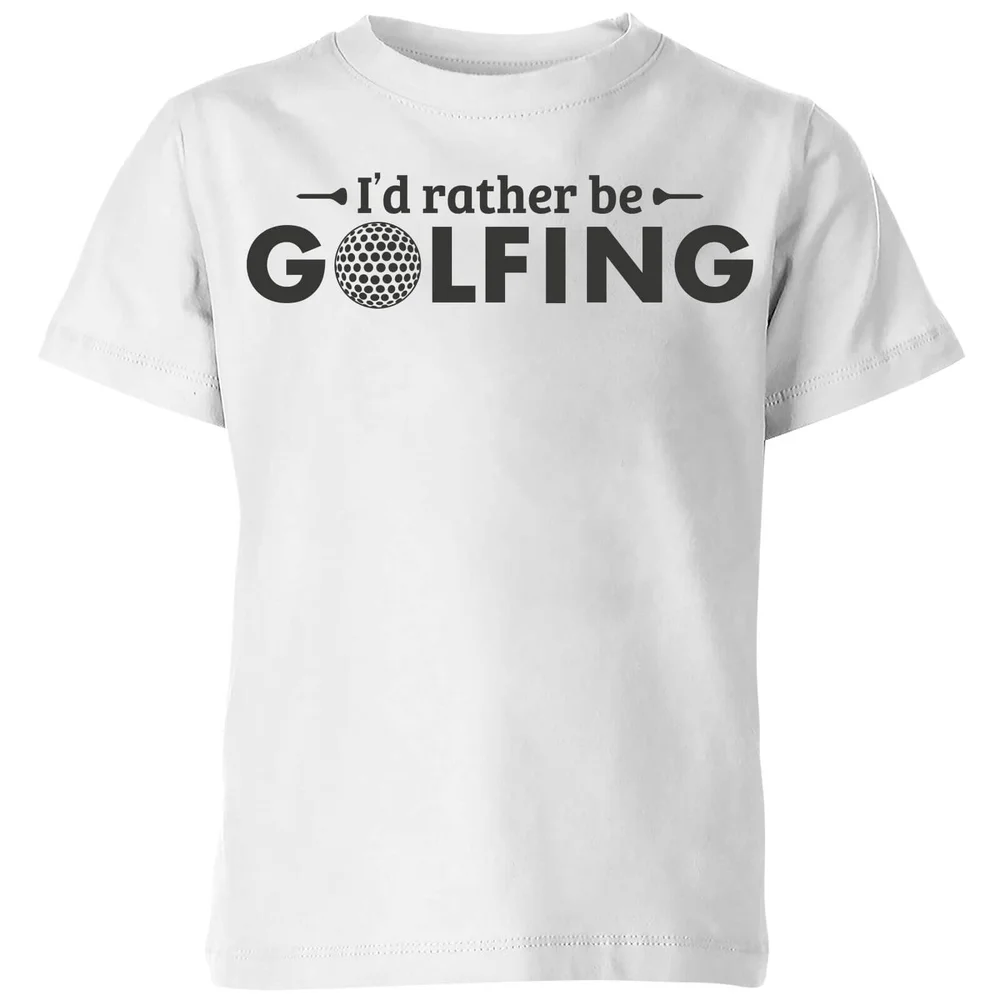 Id rather be Golfing Kids' T-Shirt - White - 3-4 Jahre - Weiß Bild 1