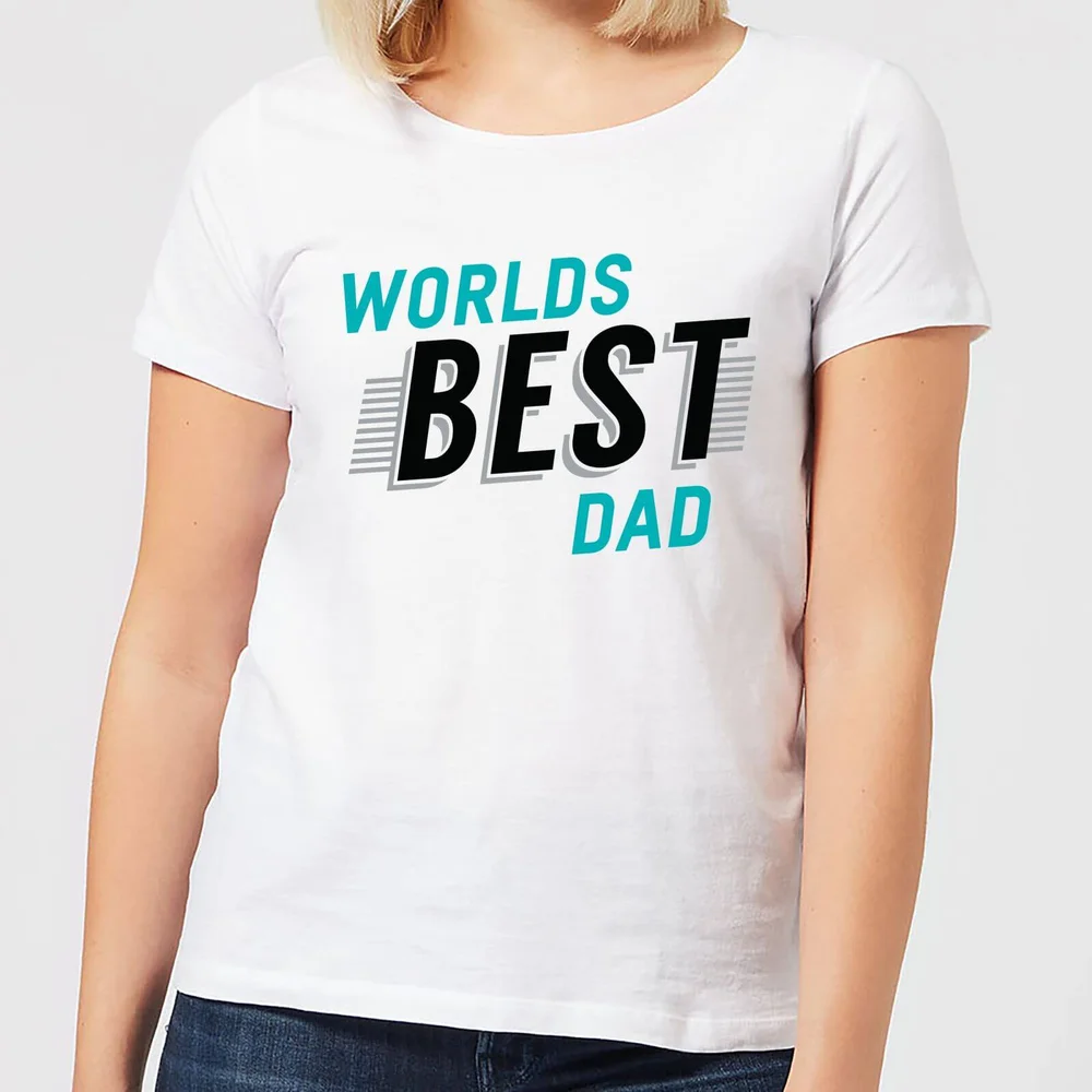 Worlds Best Dad Women's T-Shirt - White - S - Weiß Bild 1