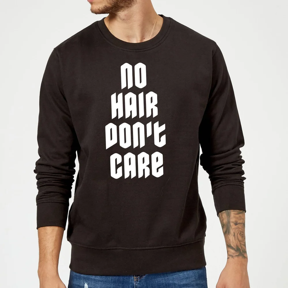No Hair Dont Care Sweatshirt - Black - S - Schwarz Bild 1