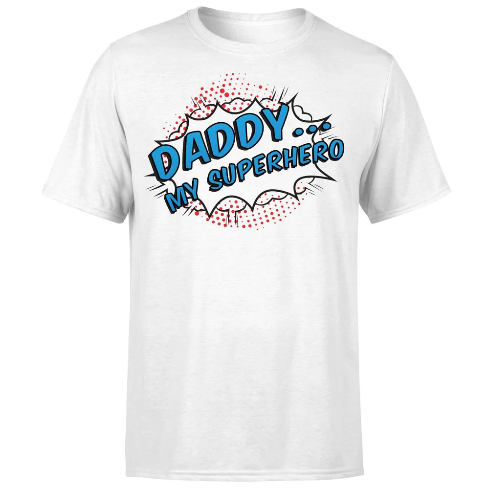 Daddy My Superhero T-Shirt - White - S - Weiß Bild 1