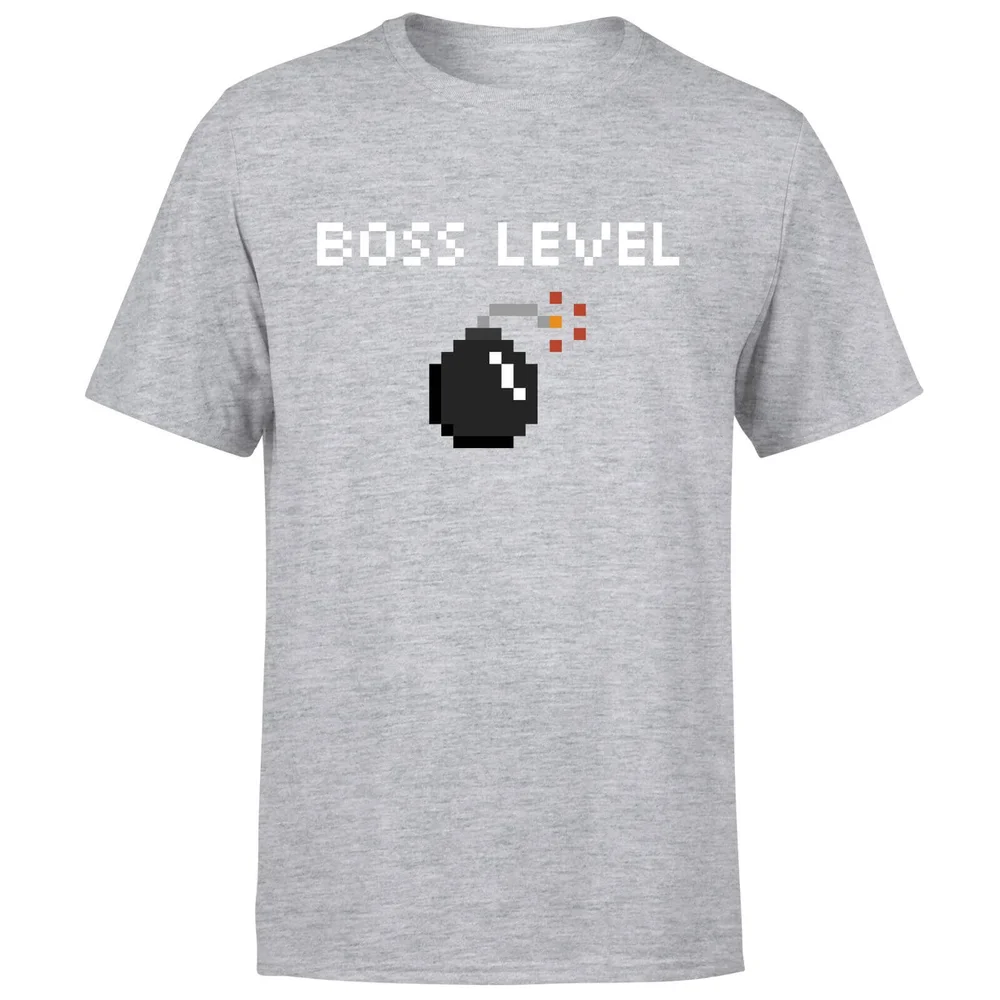 Boss Level Gaming T-Shirt - Grey - S - Grau Bild 1