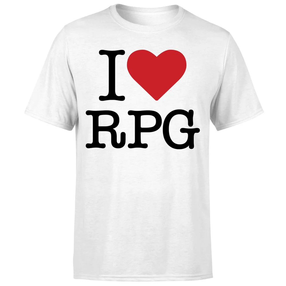 I Love RPG T-Shirt - White - S - Weiß Bild 1