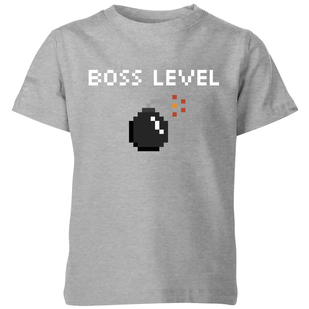 Boss Level Gaming Kids T-Shirt - Grey - 3-4 Jahre - Grau Bild 1