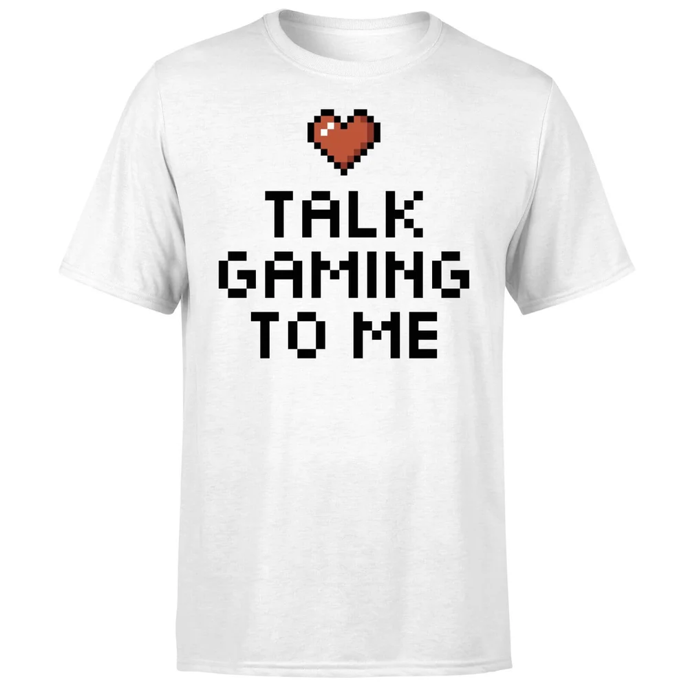 Talk Gaming to Me T-Shirt - White - S - Weiß Bild 1