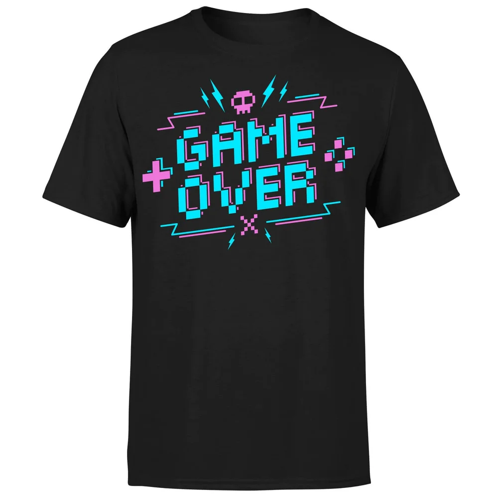 Game Over Gaming T-Shirt - Black - S - Schwarz Bild 1