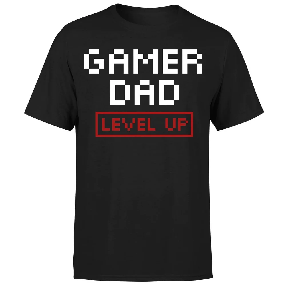 Gamer Dad Level Up T-Shirt - Black - S - Schwarz Bild 1