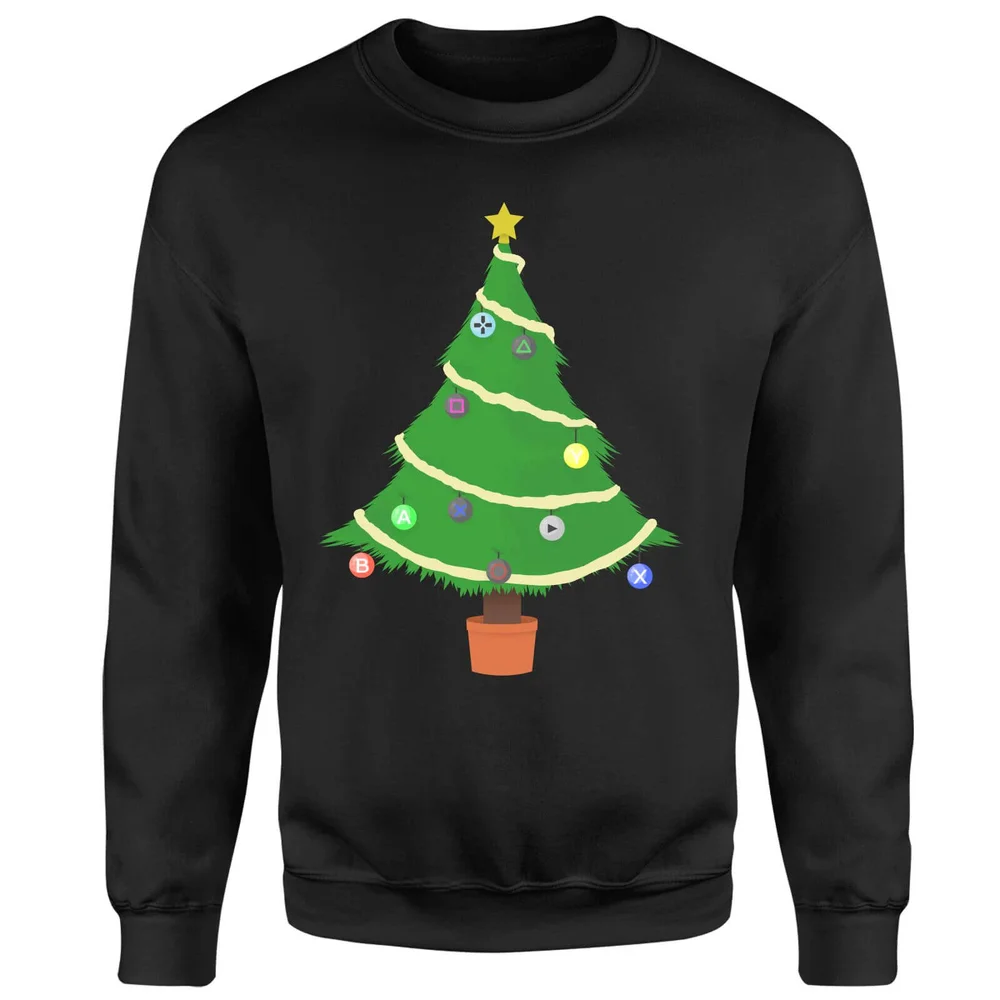 Buttons Tree Sweatshirt - Schwarz - S - Schwarz Bild 1