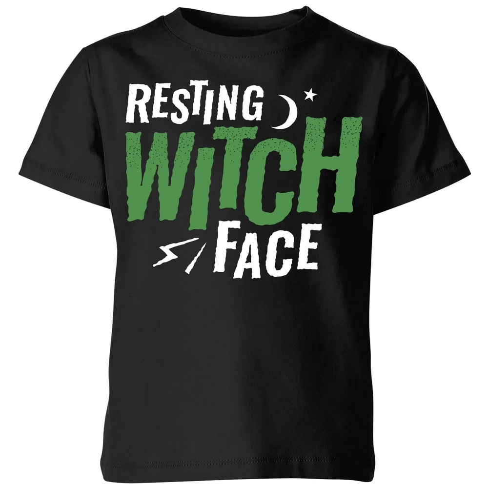 Resting Witch Face Kids' T-Shirt - Black - 3-4 Jahre - Schwarz Bild 1