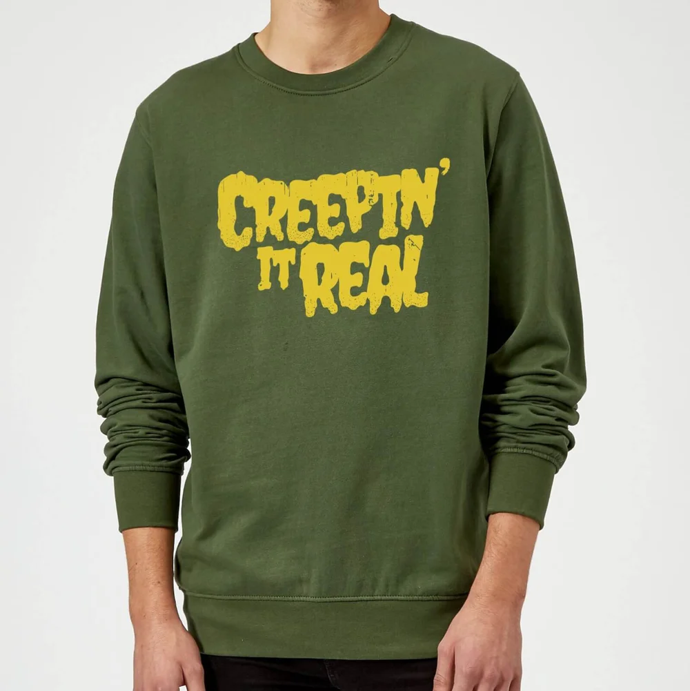 Creepin it Real Sweatshirt - Forest Green - S - Rot Bild 1